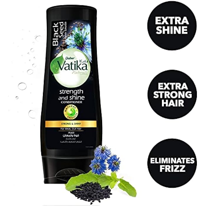 Vatika Naturals Blackseed Conditioner (360mL) | Natural Extracts Of Blackseed (Habba Sauda) | Promotes Strength and Shine for Weak and Dull Hair - Image 4
